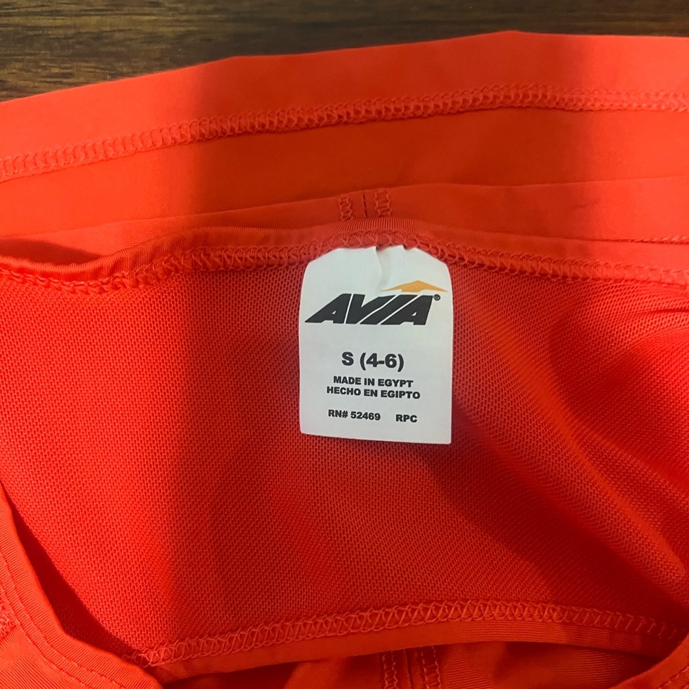 Avia Bold Orange Athletic Shorts